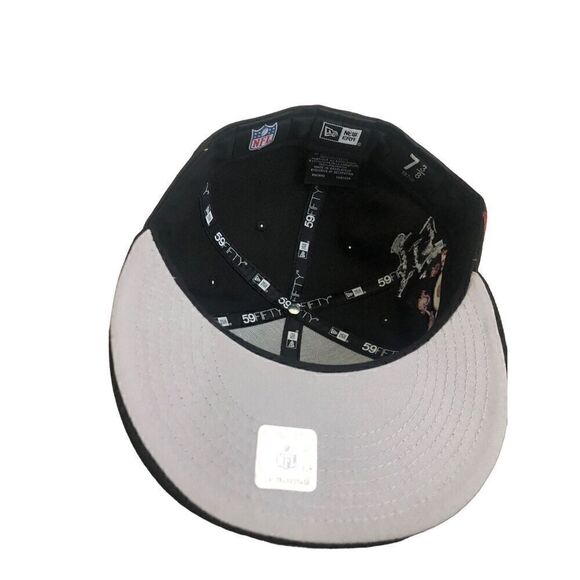 New Era NFL Las Vegas Raiders 59Fifty Fitted Hat Size 7 3/8 - Picture 8 of 8